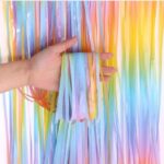 Cortina MULTICOLOR PASTEL ARCOIRIS  ( 2x1 Mts)