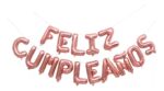 Set Globos Frase Feliz Cumpleaños 16 Pulgadas Varios Colores - Imagen 2