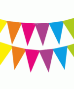 Banderin Triangulo Multicolor - Imagen 2