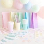 Bolsitas Con fuelle Lisas Pasteles  Por 10 Unidades. Colores Varios.