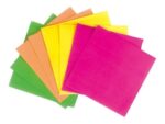 Servilletas Fluo Multicolor  Por 20 Unidades