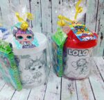 TAZA DE PLASTICO PARA PINTAR CON CAJITA DE LAPICES TODO PERSONALIZADO - Imagen 6