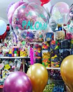 GLOBO BURBUJA PERSONALIZADO CON GLITTER  18 PULGADAS PARA ARMAR SIN HELIO - Imagen 10