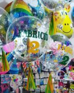 GLOBO BURBUJA PERSONALIZADO CON GLITTER  18 PULGADAS PARA ARMAR SIN HELIO - Imagen 4