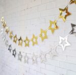 Guirnalda de Estrellas Caladas Metalizadas Varios Colores - Imagen 2