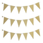 Banderines Plateados y Dorados  Glitter - Imagen 3