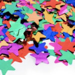 Confetti Estrellas 3 cm. Multicolor  Metalizado - Imagen 2