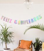 Banderin De Feliz Cumpleaños Iridiscente