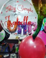 GLOBO BURBUJA PERSONALIZADO CON GLITTER Y HELIO 18 PULGADAS - Imagen 22