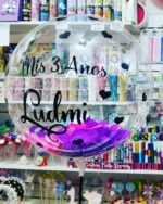 GLOBO BURBUJA PERSONALIZADO CON GLITTER Y HELIO 18 PULGADAS - Imagen 27