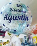 GLOBO BURBUJA PERSONALIZADO CON GLITTER Y HELIO 18 PULGADAS - Imagen 38