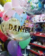 GLOBO BURBUJA PERSONALIZADO CON GLITTER Y HELIO 18 PULGADAS - Imagen 13