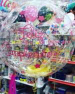 GLOBO BURBUJA PERSONALIZADO CON GLITTER Y HELIO 18 PULGADAS - Imagen 35