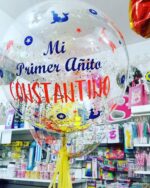 GLOBO BURBUJA PERSONALIZADO CON GLITTER Y HELIO 18 PULGADAS - Imagen 14