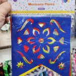 Banderin Mexicano FLORES De 2 Mts.