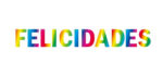 Banderin Felicidades Multicolor Metalizado  2 Mts - Imagen 2