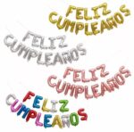 Set Globos Frase Feliz Cumpleaños 16 Pulgadas Varios Colores