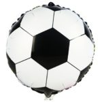Gobo Metalizado  18" (46 cm ) Pelota Futbol Blanco y Negro Argentina.