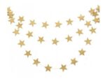 Guirnalda Estrellitas Doradas Glitter Por 1,5 Mts - Imagen 2
