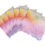 Servilletas Iridiscente Multicolor  Por 12 Unidades