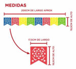 Banderin Mexicano FLORES De 2 Mts. - Imagen 3