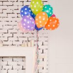 Globo Latex A Lunares Multicolores x 12 Unidades Candela 12 Pulgadas