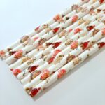 Sorbete de Polipapel Flores Vintages  x 24 Unidades