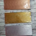 Sorbetes de Polipapel Lisos Metalizados x 24 Dorado Plata o Gold Rose Rojo Azul Violeta Rosa