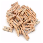 Broches Medianos x 40 Unidades Color Madera