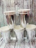 Vasos Metalizados Polipapel Rosa Gold x 6 Unidades - Imagen 2