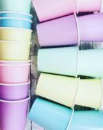 Vaso Polipapel Pasteles x 8 Por Color - Imagen 2