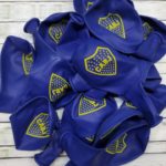 Globos Estampados Escudo de Boca x 10 Unidades