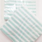 Servilletas Pastel X 25 Rayada Verde Aqua