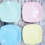 Platos de Plastico Pasteles de 17cm Plastico x 10 Mismo Color