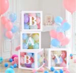 Caja Paredes Traslucidas Para Llenar con Globos o Otro Uso. Vacia.  Con Letra a Eleccion. Medida 30x30x30. Por 6 Unidades. - Imagen 7