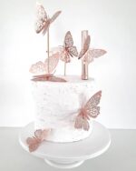 Mariposas de Papel Metalizadas x 12 Unidades Tamaños Variados - Imagen 2