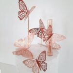 Mariposas de Papel Metalizadas x 12 Unidades Tamaños Variados