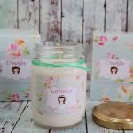 VELA NATURAL DE SOJA EN FRASCO  PERSONALIZADO CON IMPRECION COMUN NO STAMPING