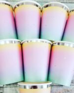 Vaso Polipapel Degrade Pastel Silver Magic x 10 - Imagen 3