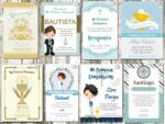 Estampas de Comunion Comunas  Para Nena Packs x 32 Unidades Iguales. Catalogo con Mas de 200 Modelos. - Imagen 11