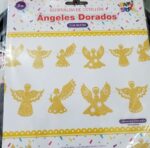 Guirnalda Comunion Angeles Dorados Glitter. Mide 3 Mts.