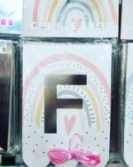 Banderin ARCOIRIS NORDICO Rosa o Celeste - Imagen 3