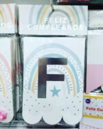 Banderin ARCOIRIS NORDICO Rosa o Celeste - Imagen 4