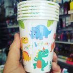 Vasos de Polipapel  DINO FEST  x 6 Unidades.