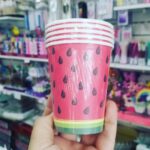 Vasos de Polipapel  SANDIA  x 6 Unidades.