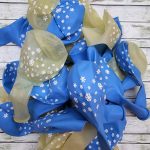 Globos Estampados COPOS DE NIEVE  x 10 unidades