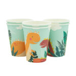 Vasos Polipapel x 8 Unidades DINOS EN LA SELVA