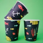 Vaso Polipapel  Bajo el Mar  x 10 Unidades