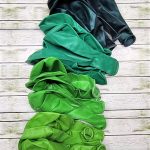 Set de Globos Verde Degrade x 20 Unidades. 12 Pulgadas.