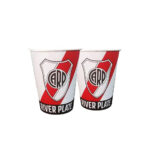 Vasos de RIVER por 8 Unidades.